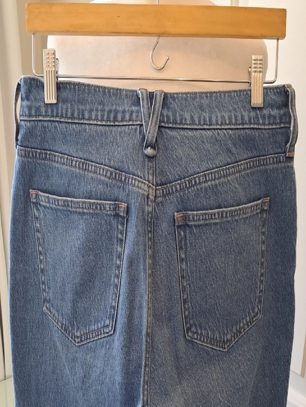 J.Crew Womens Slim Wide Leg Medium Light Stretch Wash High Rise Ankle‎ Jeans 29